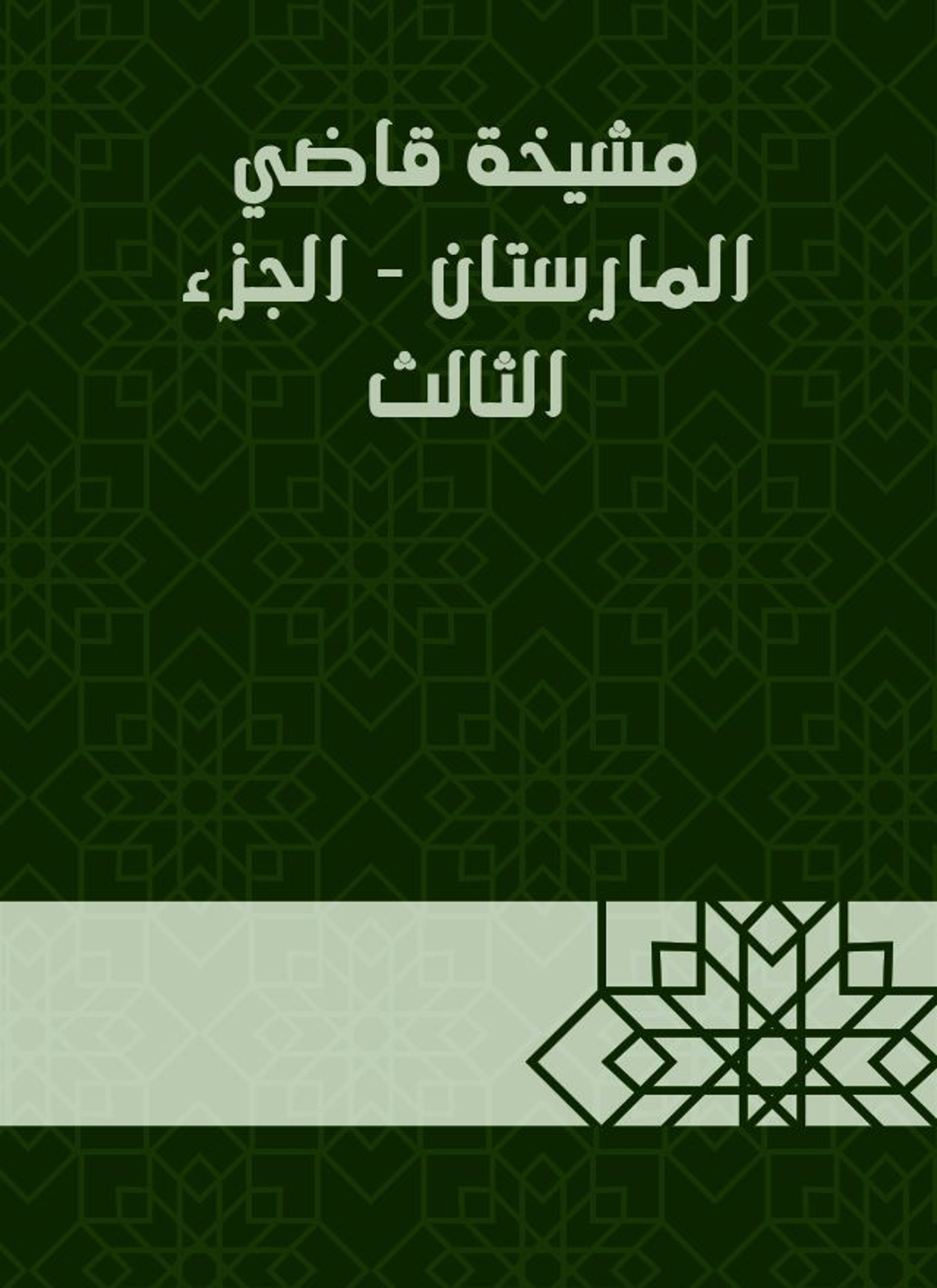مشيخة قاضي المارستان