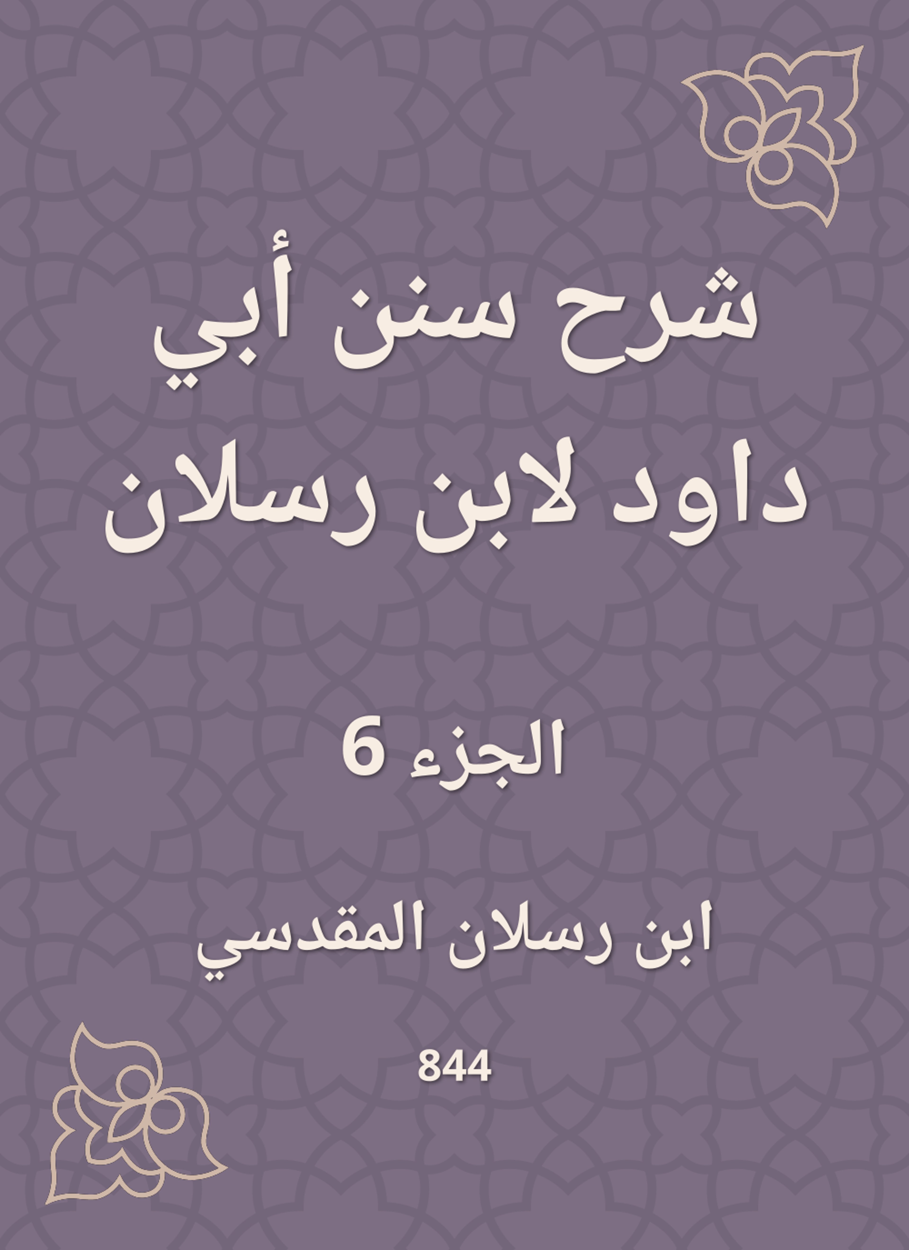 شرح سنن أبي داود لابن رسلان