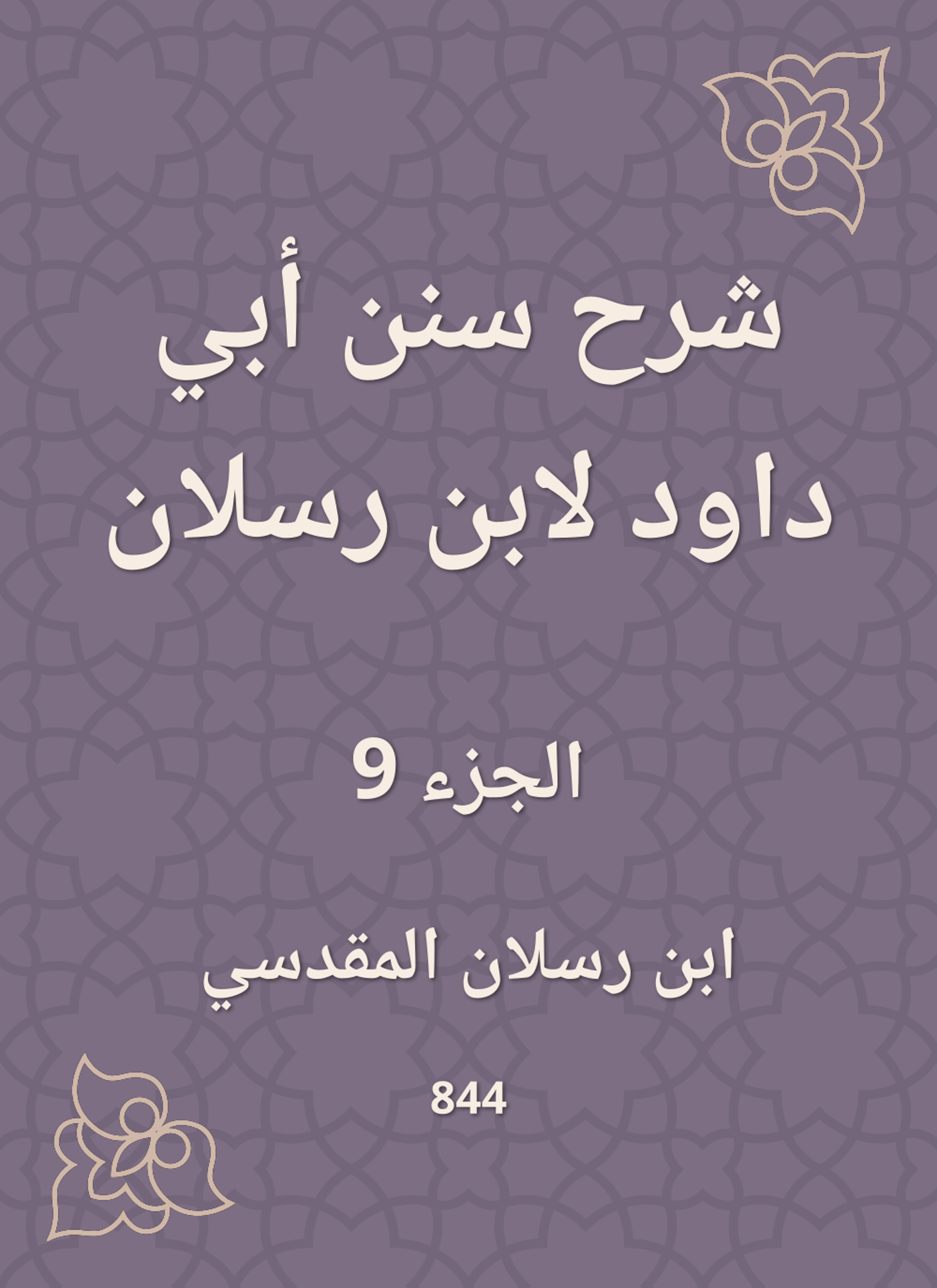 شرح سنن أبي داود لابن رسلان