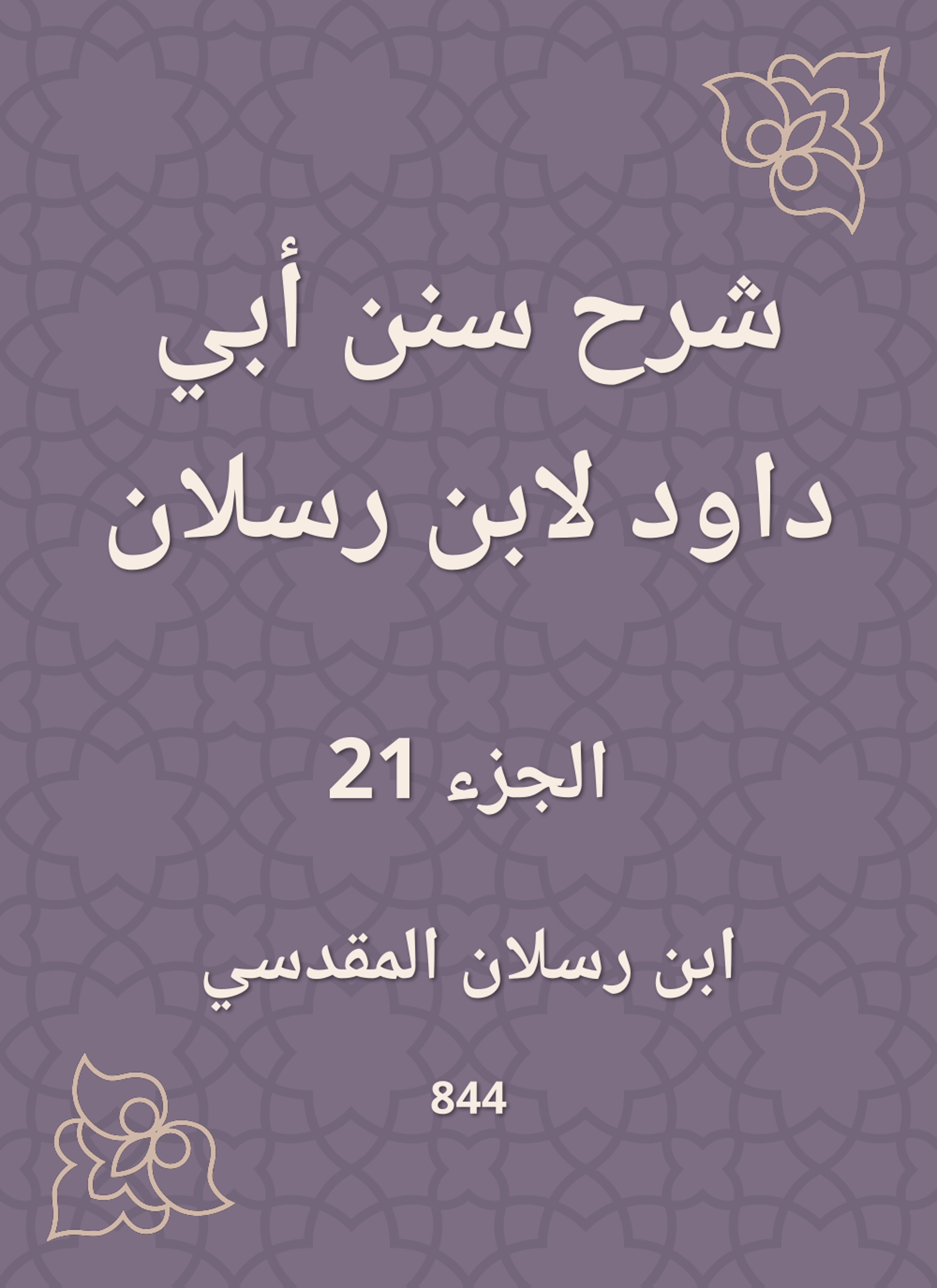 شرح سنن أبي داود لابن رسلان